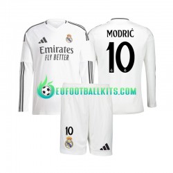Real Madrid Luka Modric 10 Home Football Shirts 2024-2025 Kids SS