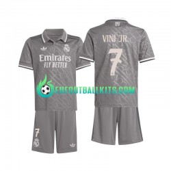 Real Madrid Vini JR. 7 Third Football Shirts 2024-2025 Kids LS