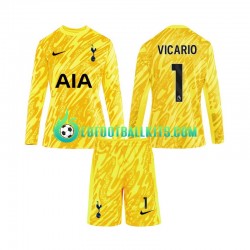 Tottenham Hotspur Goalkeeper Vicario 1 Home Football Shirts 2024-2025 Kids SS